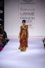 Shriya Saran walk the ramp for Sashikant Naidu at Lakme Fashion Week Winter Festive 2014 Day 3 on 21st Aug 2014